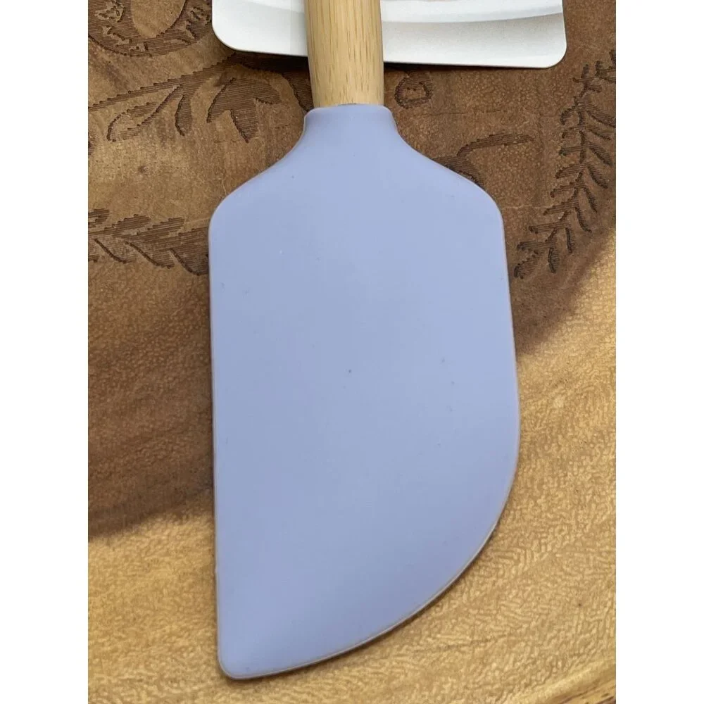 KitchenAid Lavender Bamboo‎ Spatula With Silicone Head New!